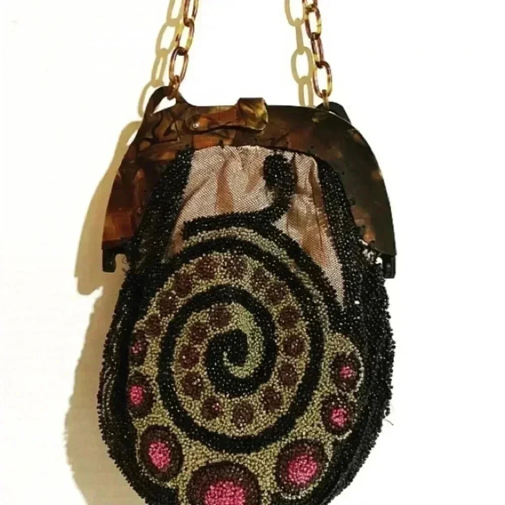 Handcrafted vintage 1920’s  beaded handbag